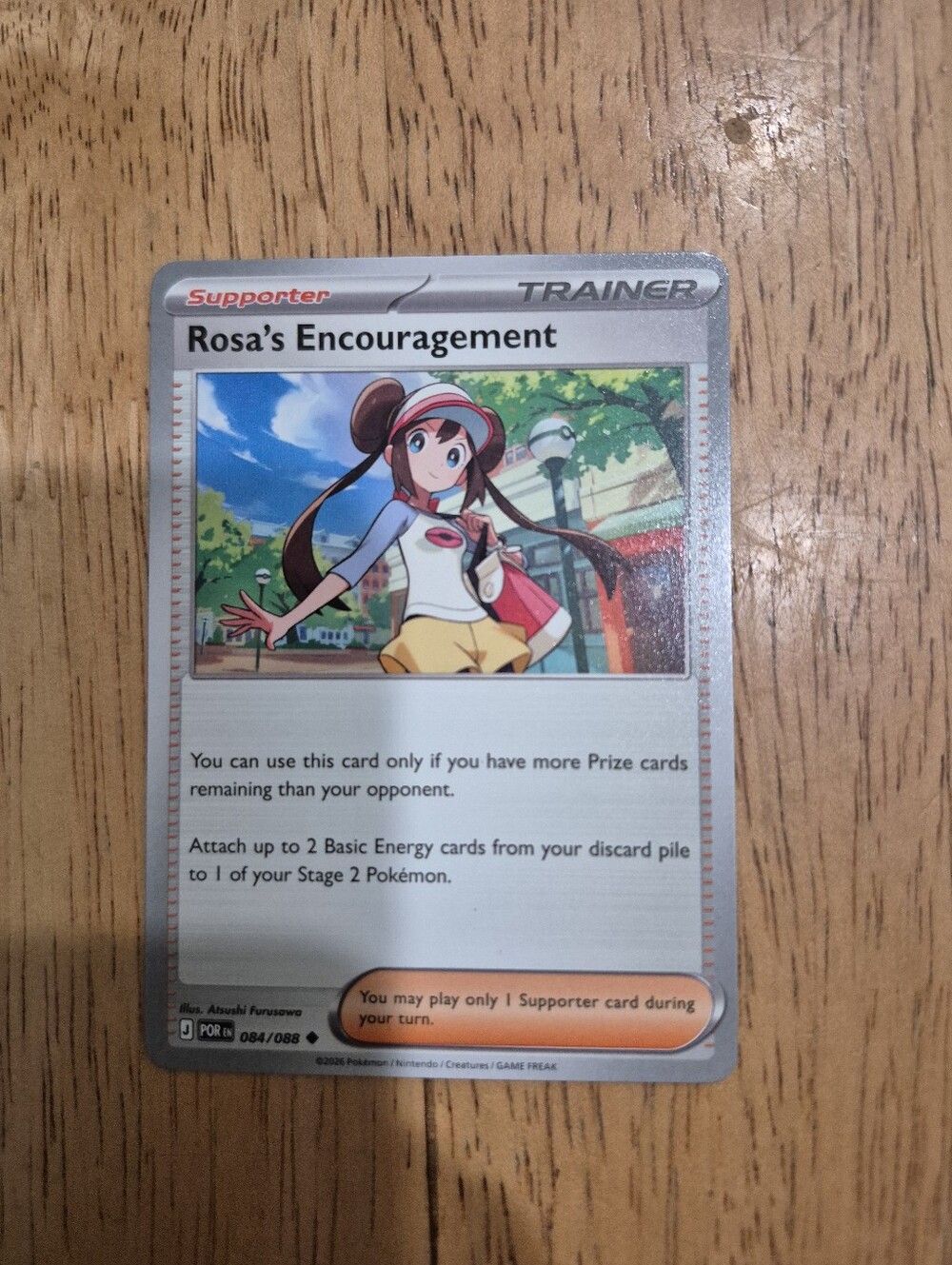 QTY 1 pokemon Rosa's Encouragement Trainer Supporter Card